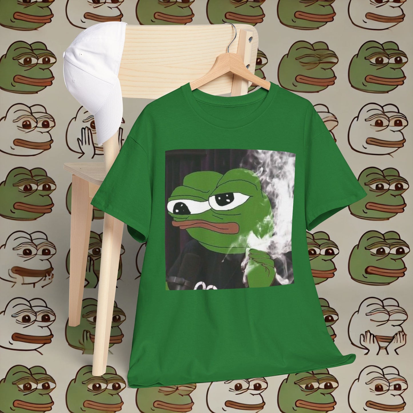 Graphic Tee - Elon as Pepe the Frog on Joe Rogan's Podcast