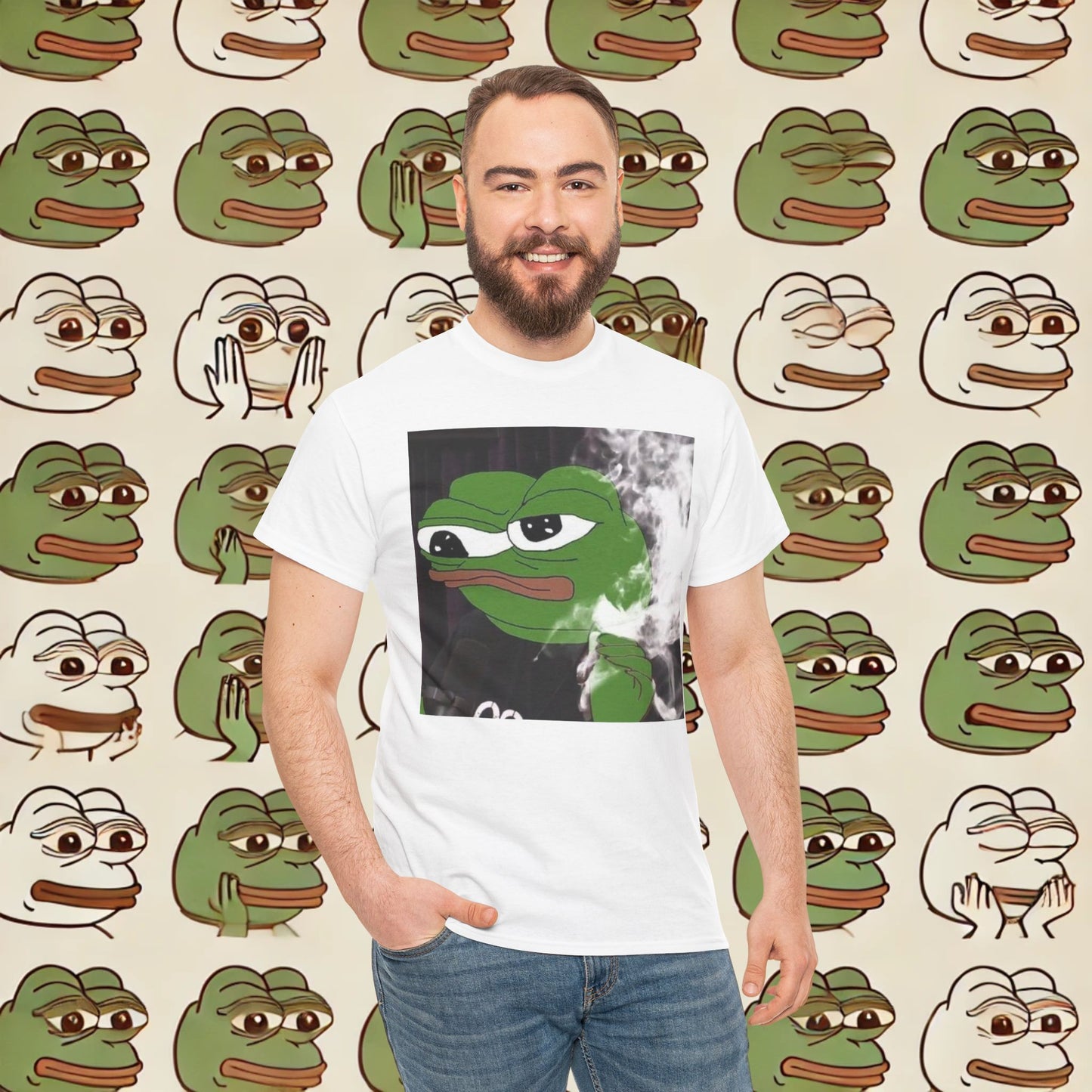 Graphic Tee - Elon as Pepe the Frog on Joe Rogan's Podcast