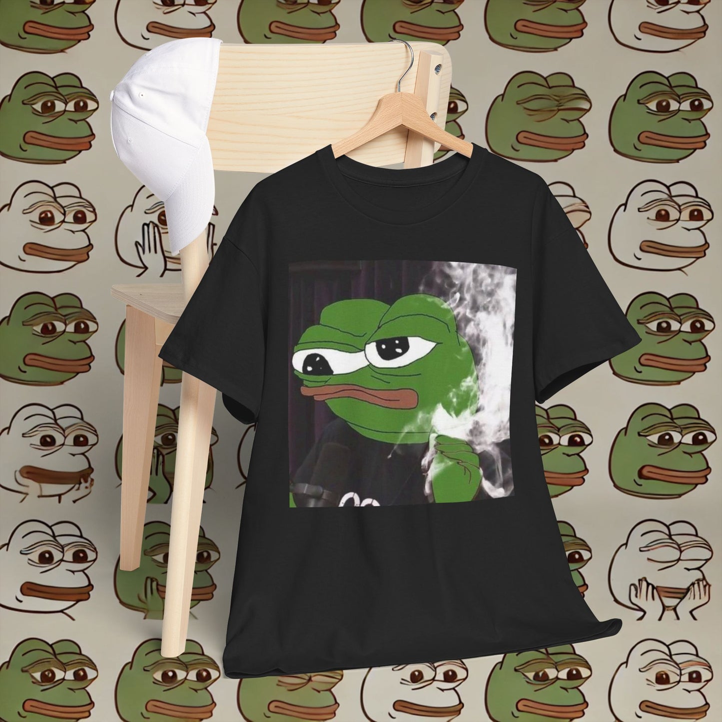 Graphic Tee - Elon as Pepe the Frog on Joe Rogan's Podcast