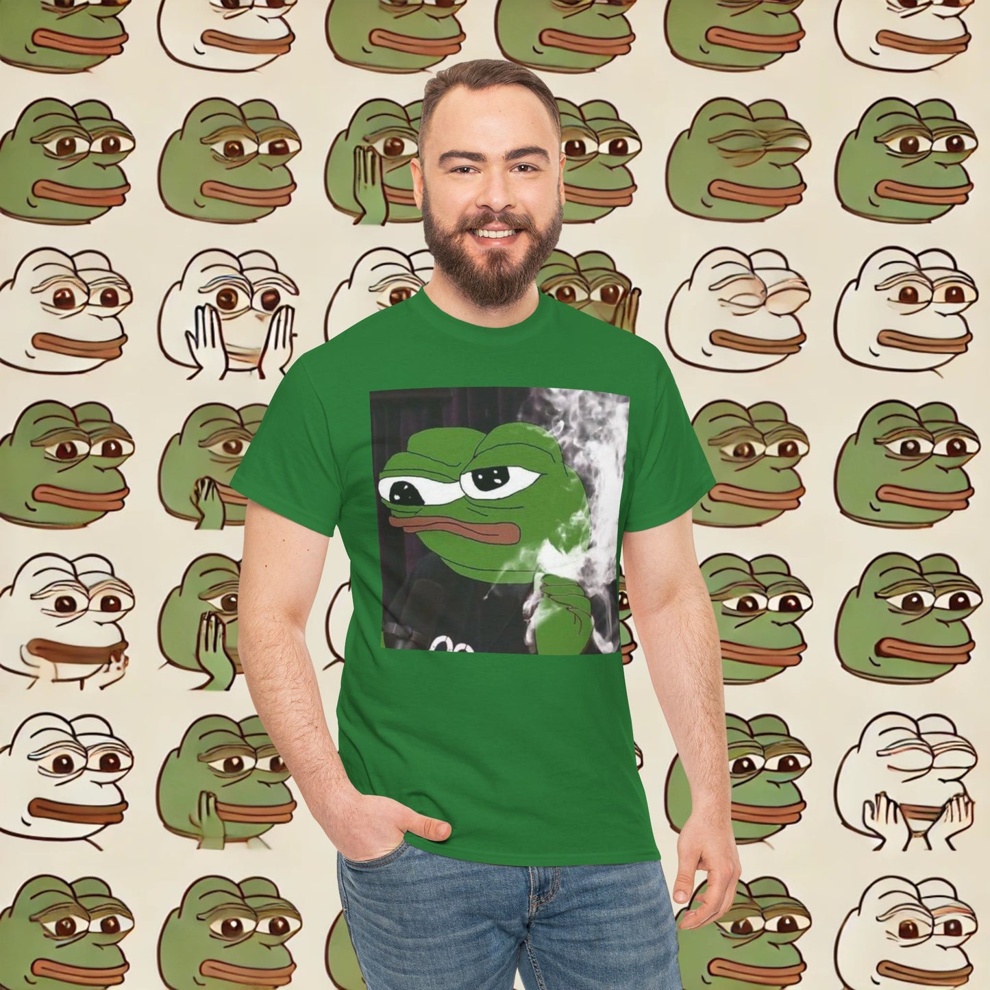 Graphic Tee - Elon as Pepe the Frog on Joe Rogan's Podcast