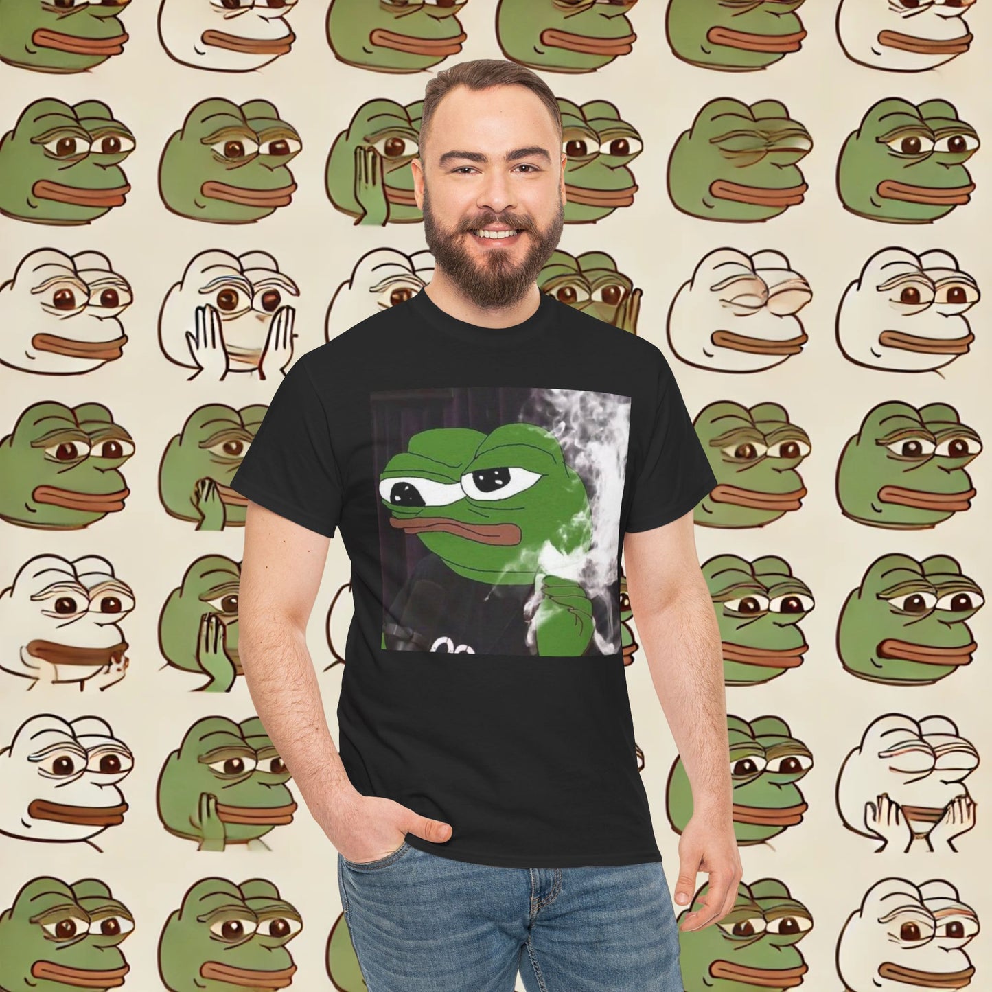 Graphic Tee - Elon as Pepe the Frog on Joe Rogan's Podcast