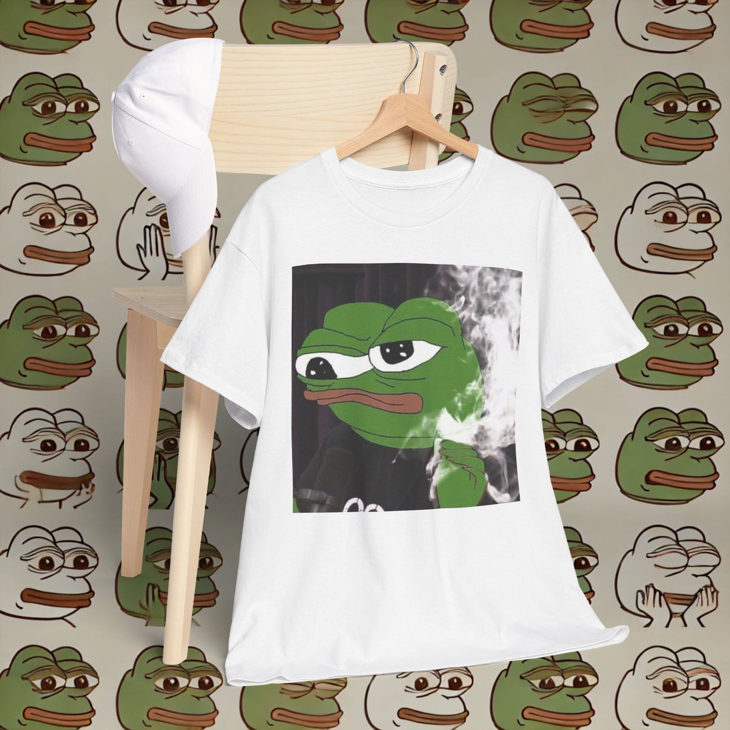 Graphic Tee - Elon as Pepe the Frog on Joe Rogan's Podcast